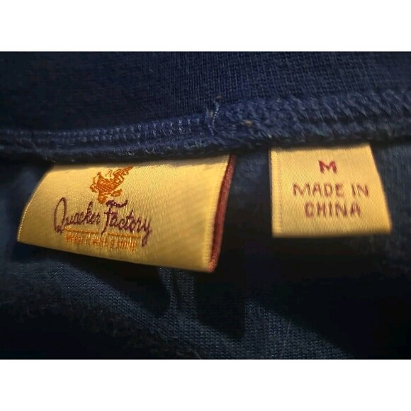 Quaker Factory‎ Blue Velour Medium Pullover Boho Lagen Look Career Jersey - Picture 5 of 6